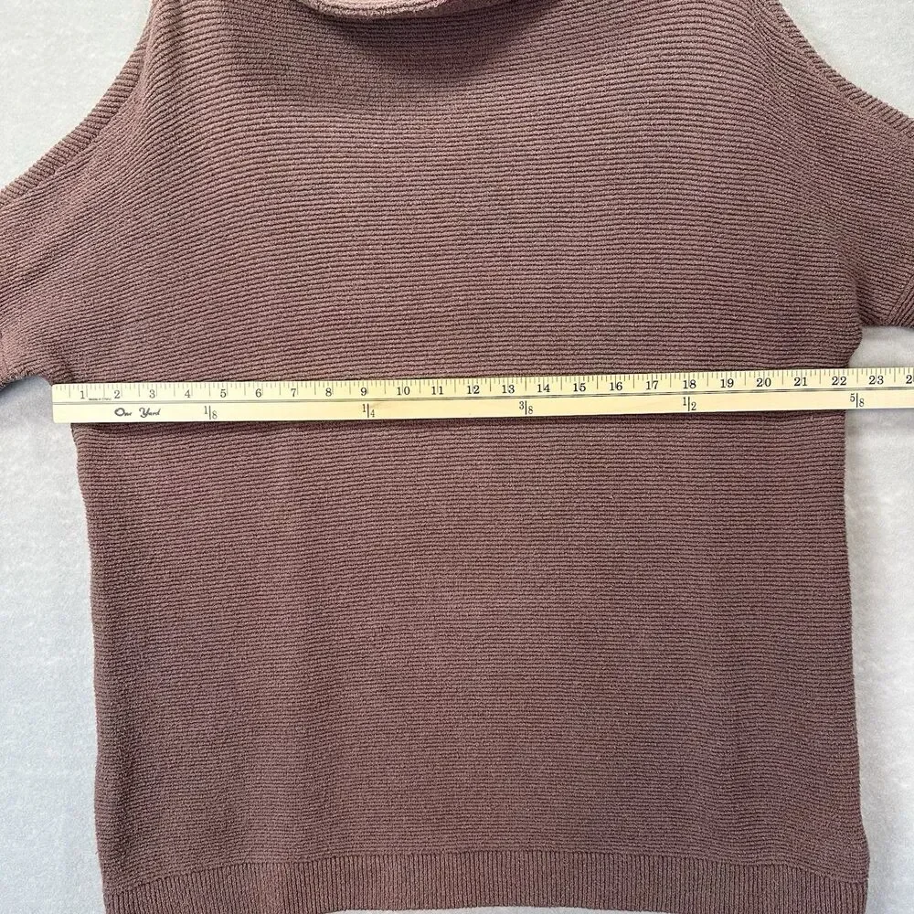 Free People Women’s Size XS Knitted Nutmeg Ottoman Slouchy Tunic sweater Nutmeg‎
